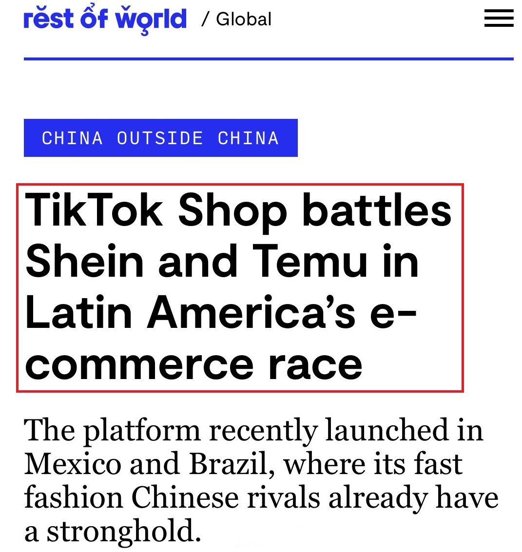 TikTok拉美市场