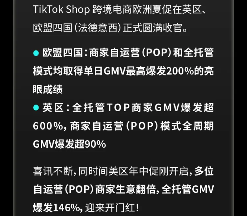 欧洲电商TikTok Shop