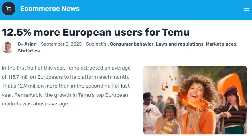 Temu欧洲