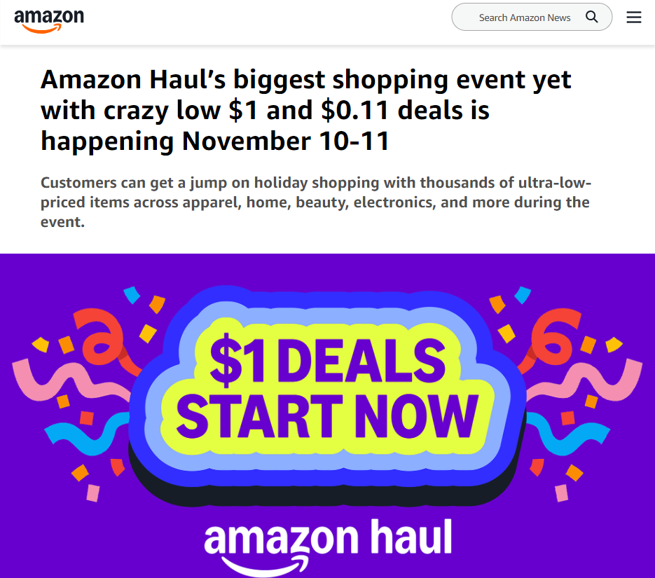 亚马逊黑五网一 亚马逊黑五网一