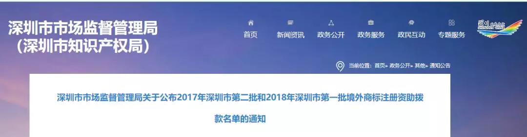 6500万境外商标补贴发放，请及时查收！