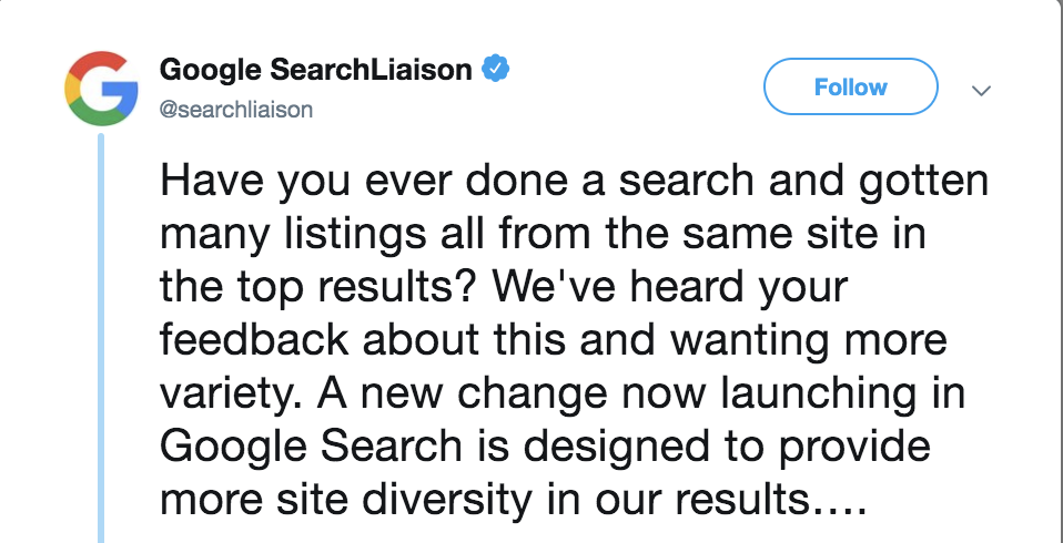 谷歌搜索多样性更新挑战亚马逊搜索的主导地位