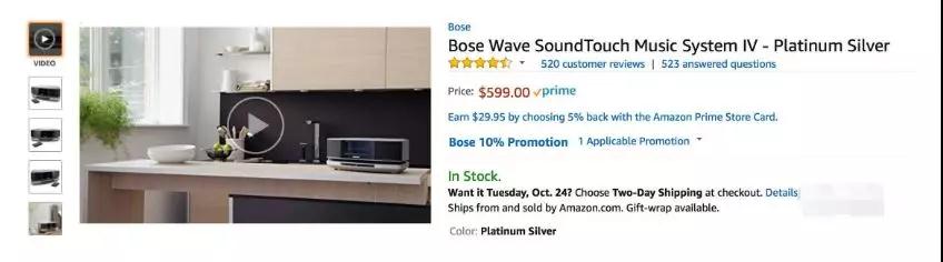 如何在Amazon的产品中插入视频？
