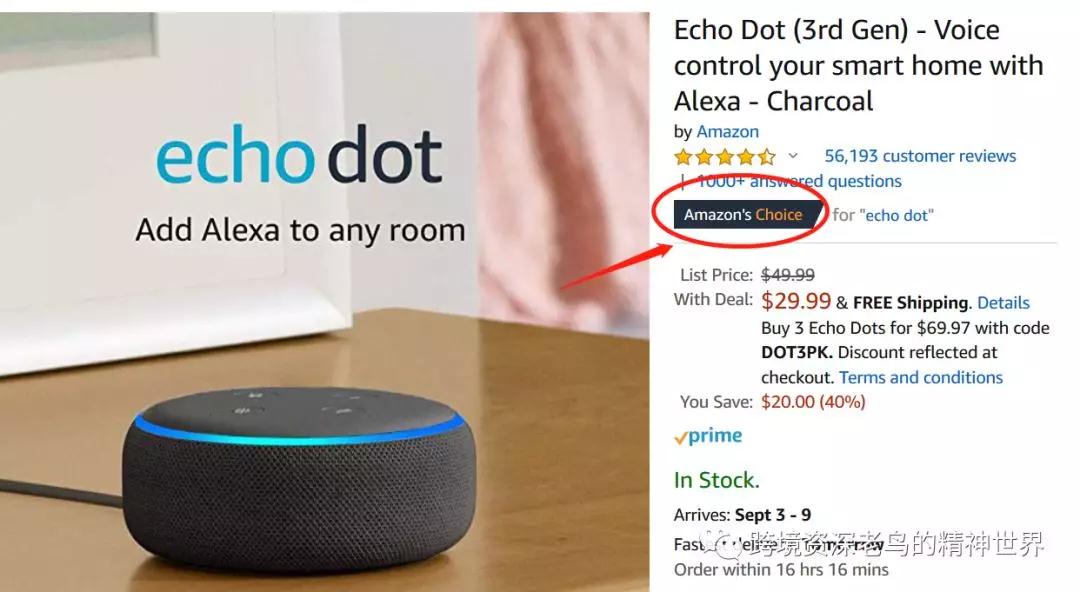 Amazon's Choice 标志