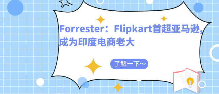 Forrester：Flipkart首超亚马逊,成为印度电商老大