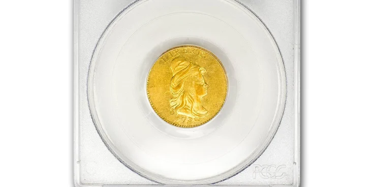 1796发行的$2.50面值硬币
