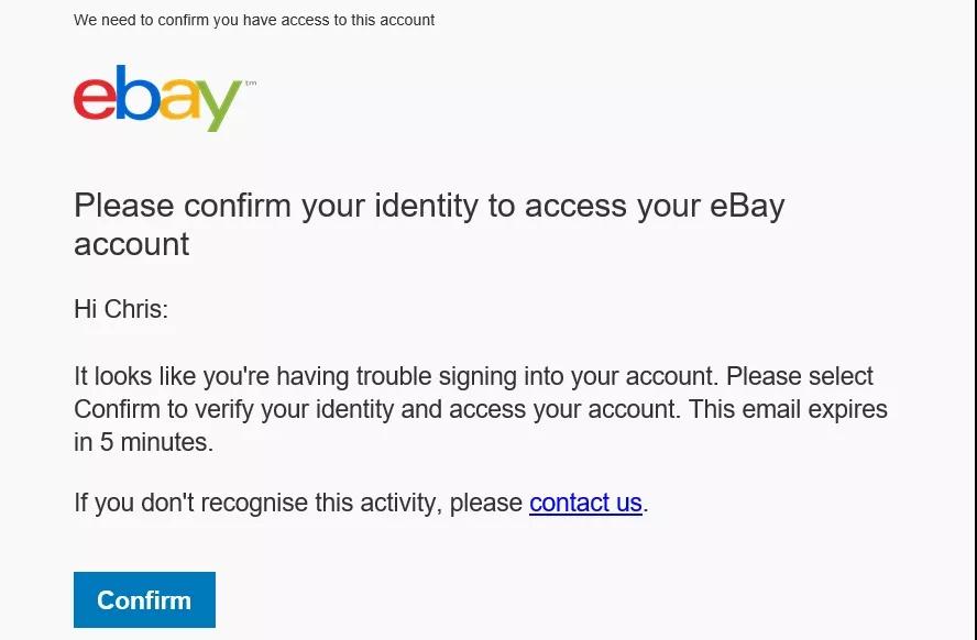如何验证ebay账号