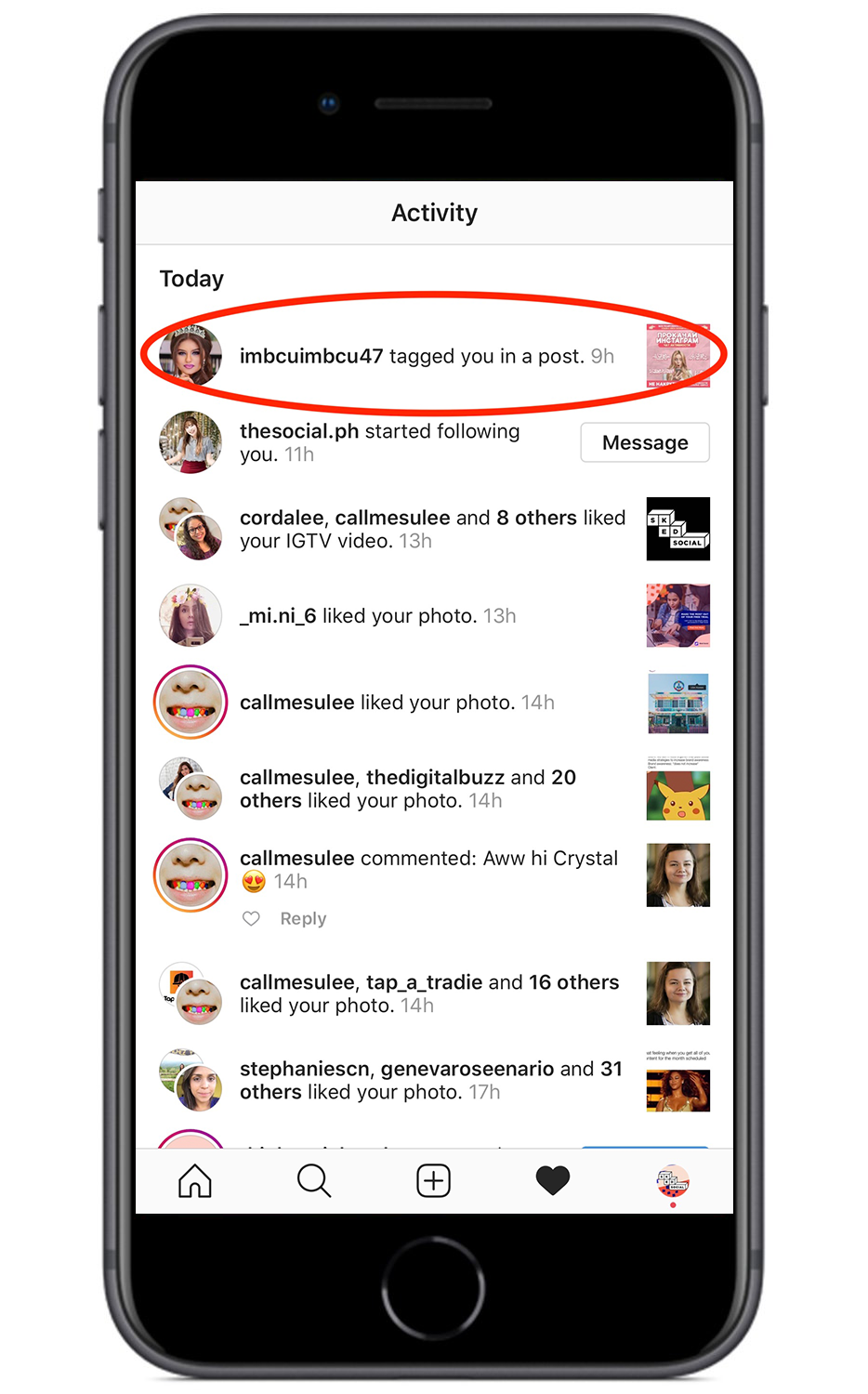 如何从Instagram上带有标签的帖子中删除自己