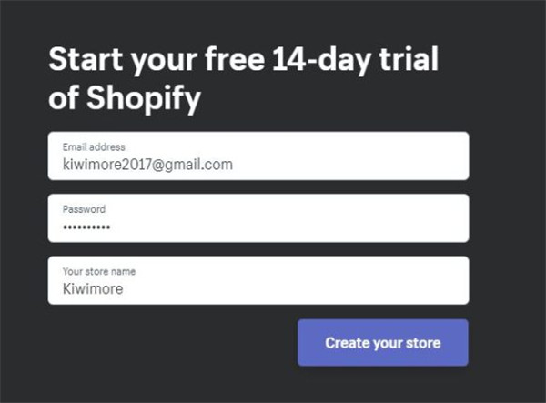 最新shopify店铺注册流程