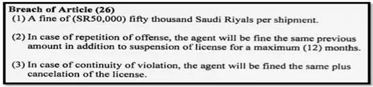 沙特物流新政：6月28日起只接受持有许可证的货运代理的货物