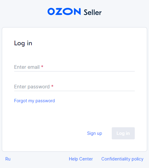 ozon卖家注册网址