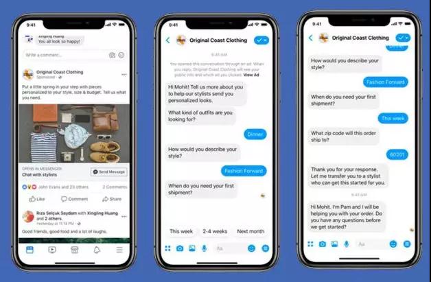 Facebook正在利用新的商业工具来实现与消费者的沟通