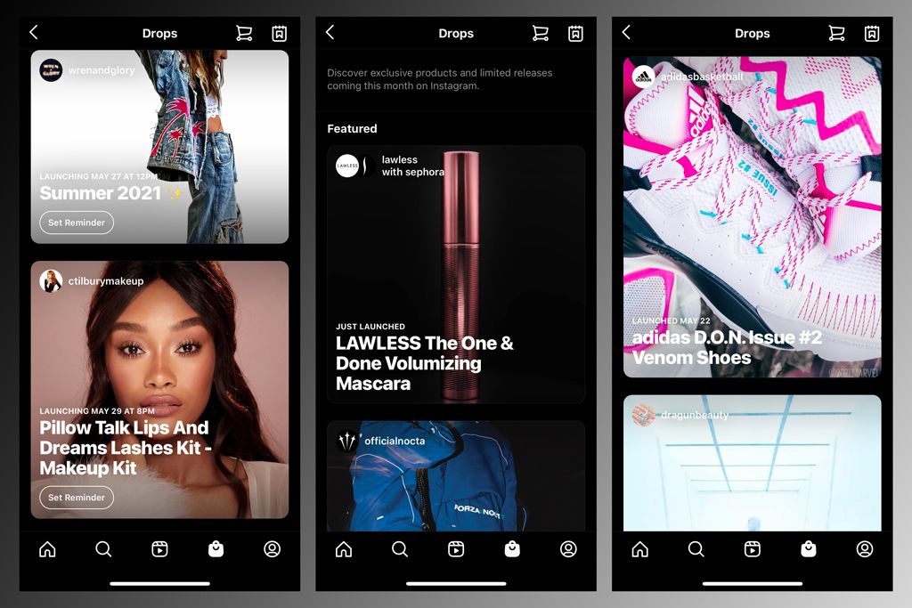 Instagram 推出新购物功能“Drops”